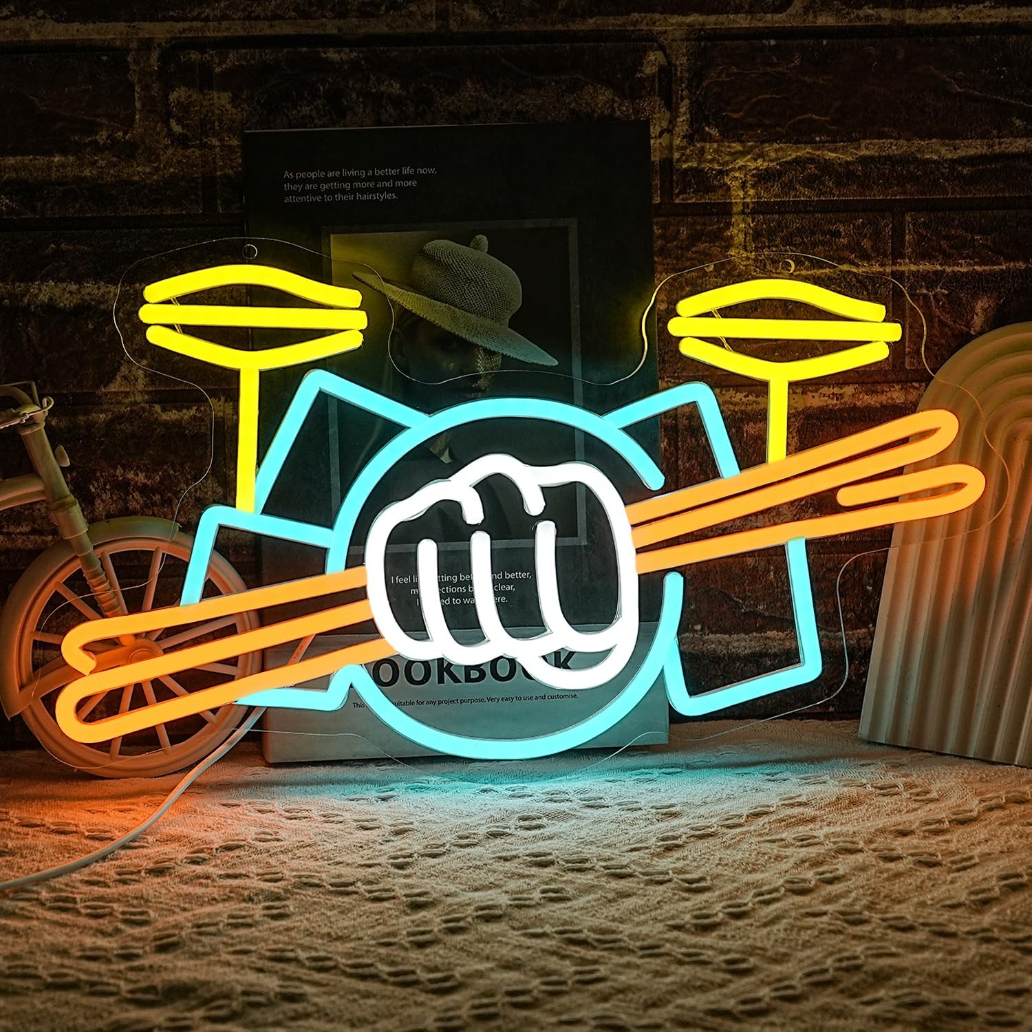 Musical Instrument Sign - Letrero Luminoso LED de Neón con