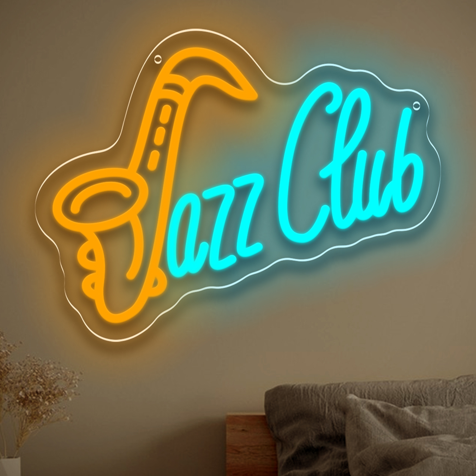 Musical Instrument Sign - Letrero de neón LED para Club