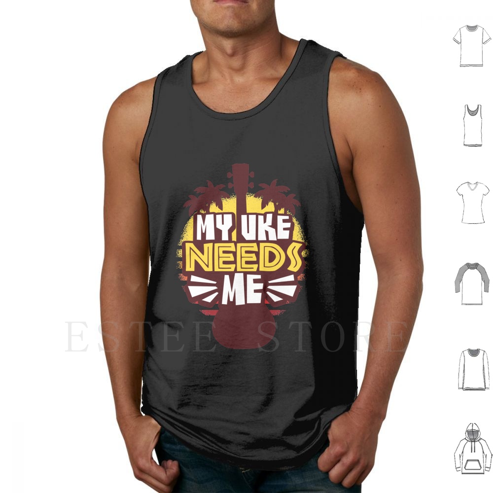 Musical Instrument Hawaii - Ukelele camisetas sin mangas chaleco sin
