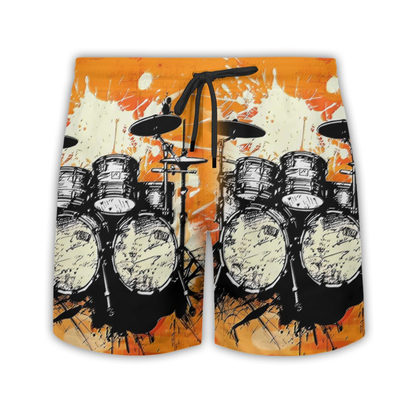 Musical Instrument Hawaii - Drum Lover-pantalones cortos para hombre, Bermudas