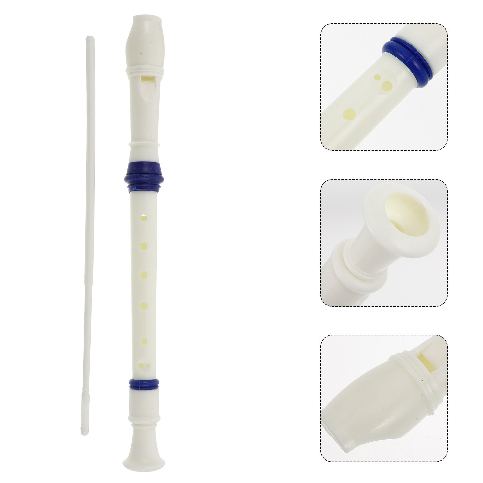Musical Instrument A Recorder - Flauta de 8 Orificios de Plástico,