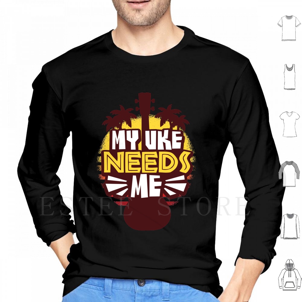 Musical Instrument Hawaii - Ukelele Sudaderas con capucha Manga larga