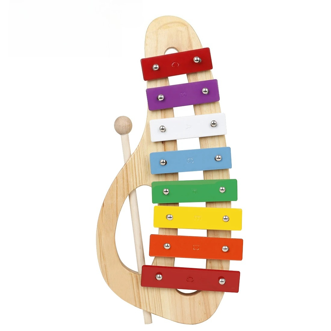 Musical Instrument Mallet - Xilófono Arcoíris de 8 Tonos, Percusión