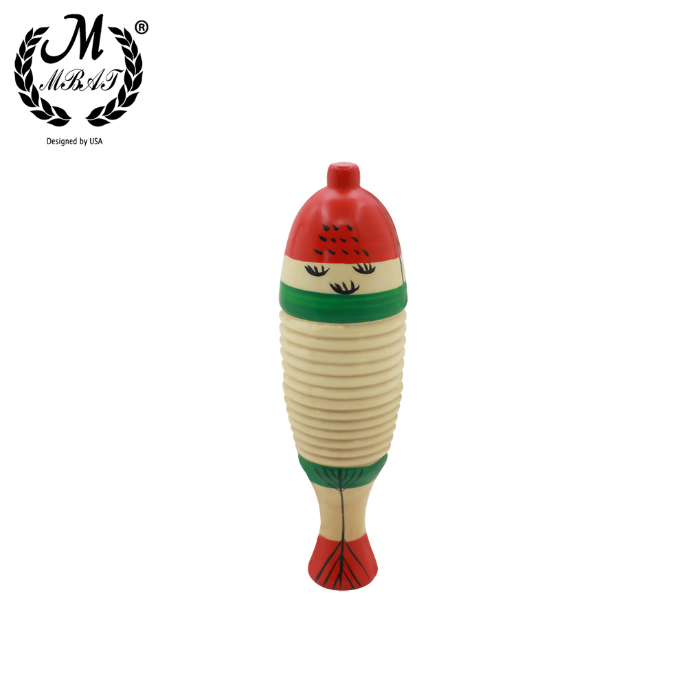 Musical Instrument Games - M MBAT-Juguete de pez de madera