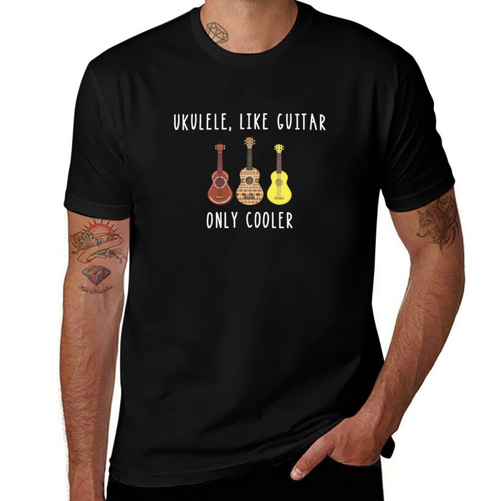 Musical Instrument Like Guitar - Camiseta con estampado de ukulele similar