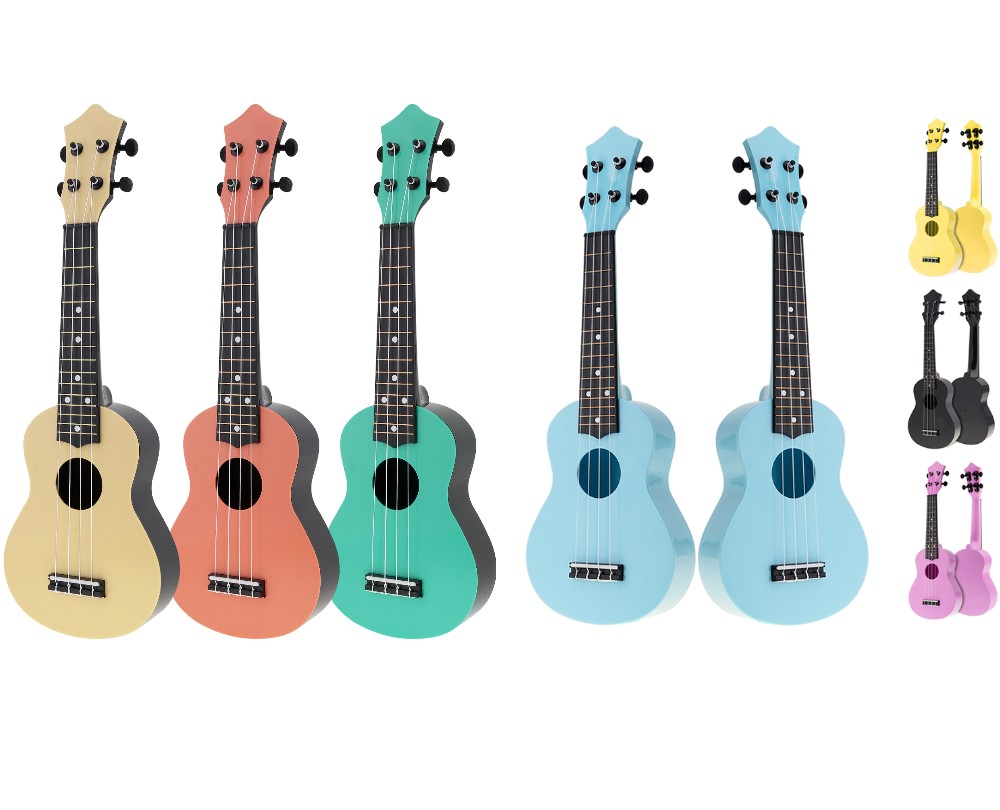 Musical Instrument Hawaii - Ukelele de 21 pulgadas, 4 cuerdas,