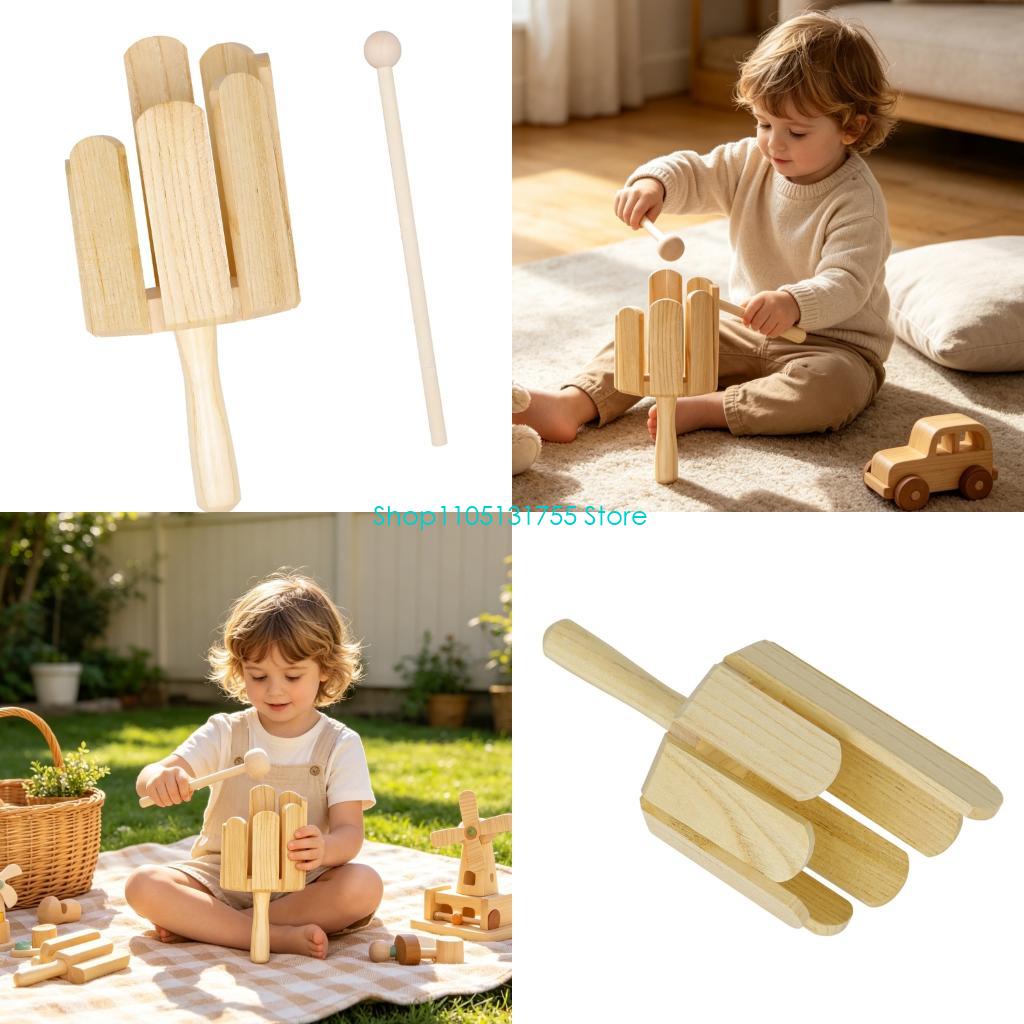 Musical Instrument Mallet - Instrumento percusión ritmo variado madera K0EF