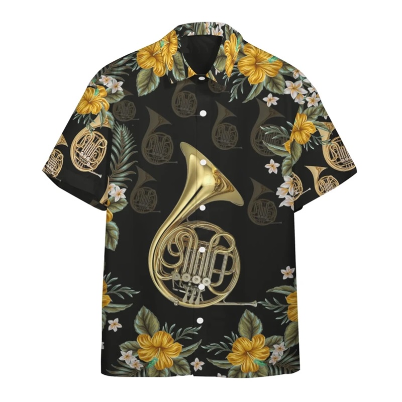 Musical Instrument Hawaii - Camisas de playa con estampado 3D