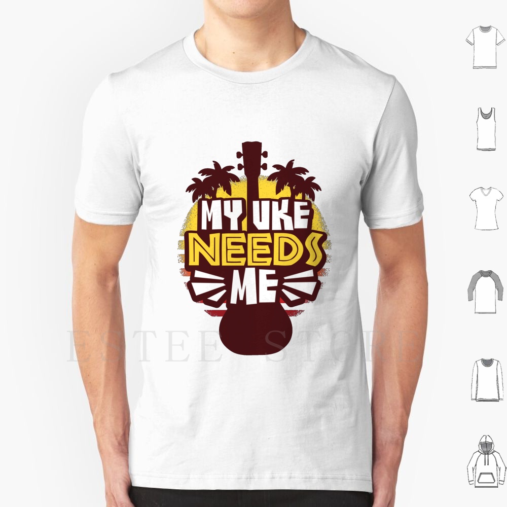 Musical Instrument Hawaii - Camiseta de ukelele DIY talla grande