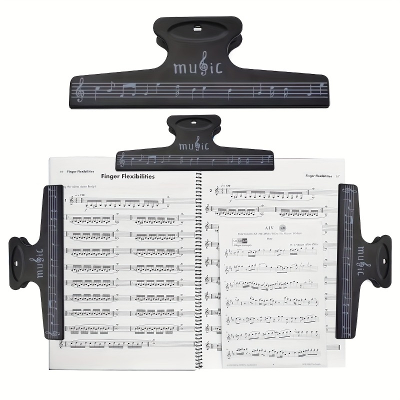 Musical Instrument Book - Clips para Partituras, Clips para Papelería,
