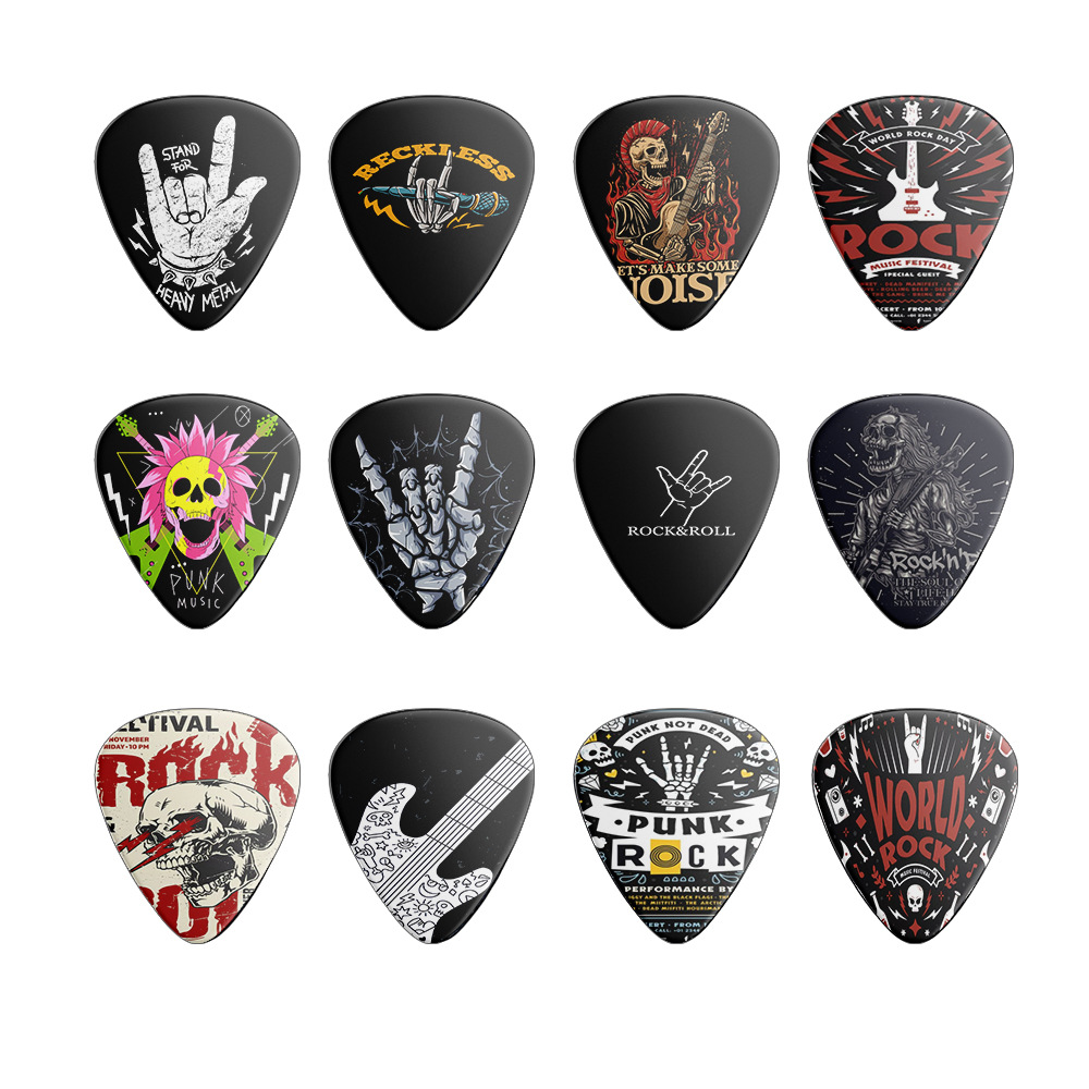 12 piezas de púas de guitarra  - Musical Instrument In English reseña y precio