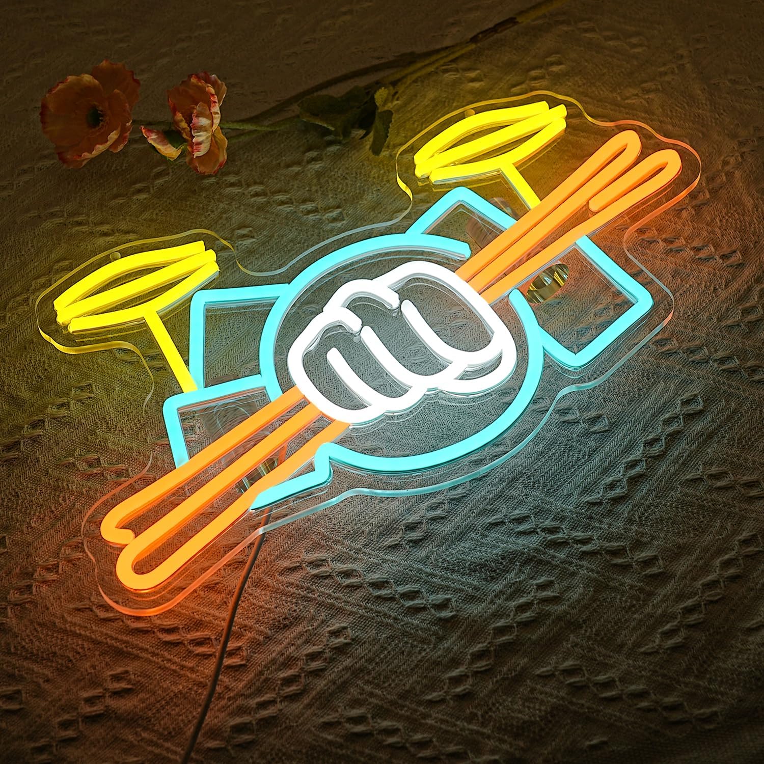 Letrero Luminoso LED de Neón c - Musical Instrument Sign reseña y precio