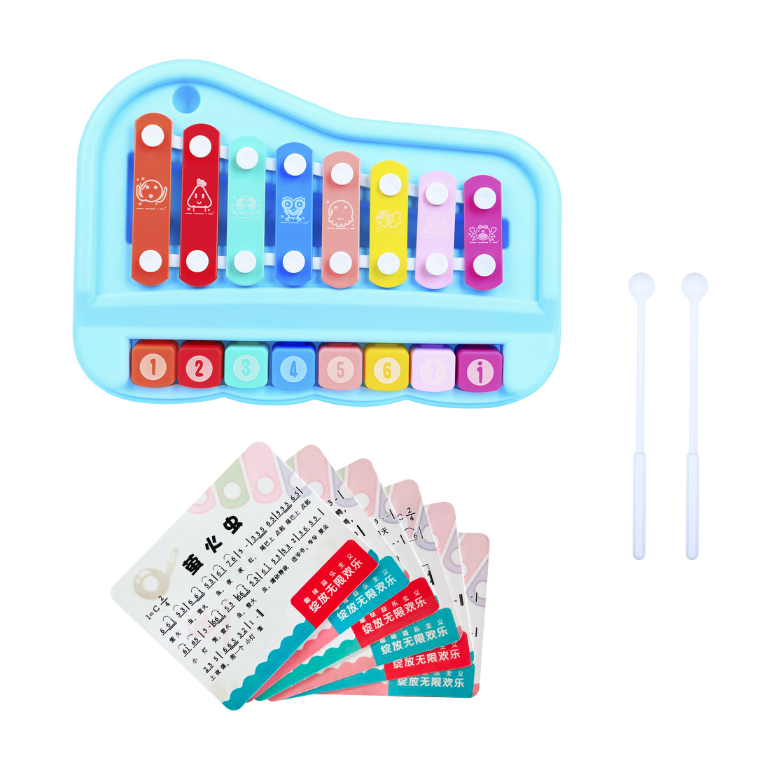 Xilófono Infantil SY-73 de 8 N - Musical Instrument Mallet reseña y precio
