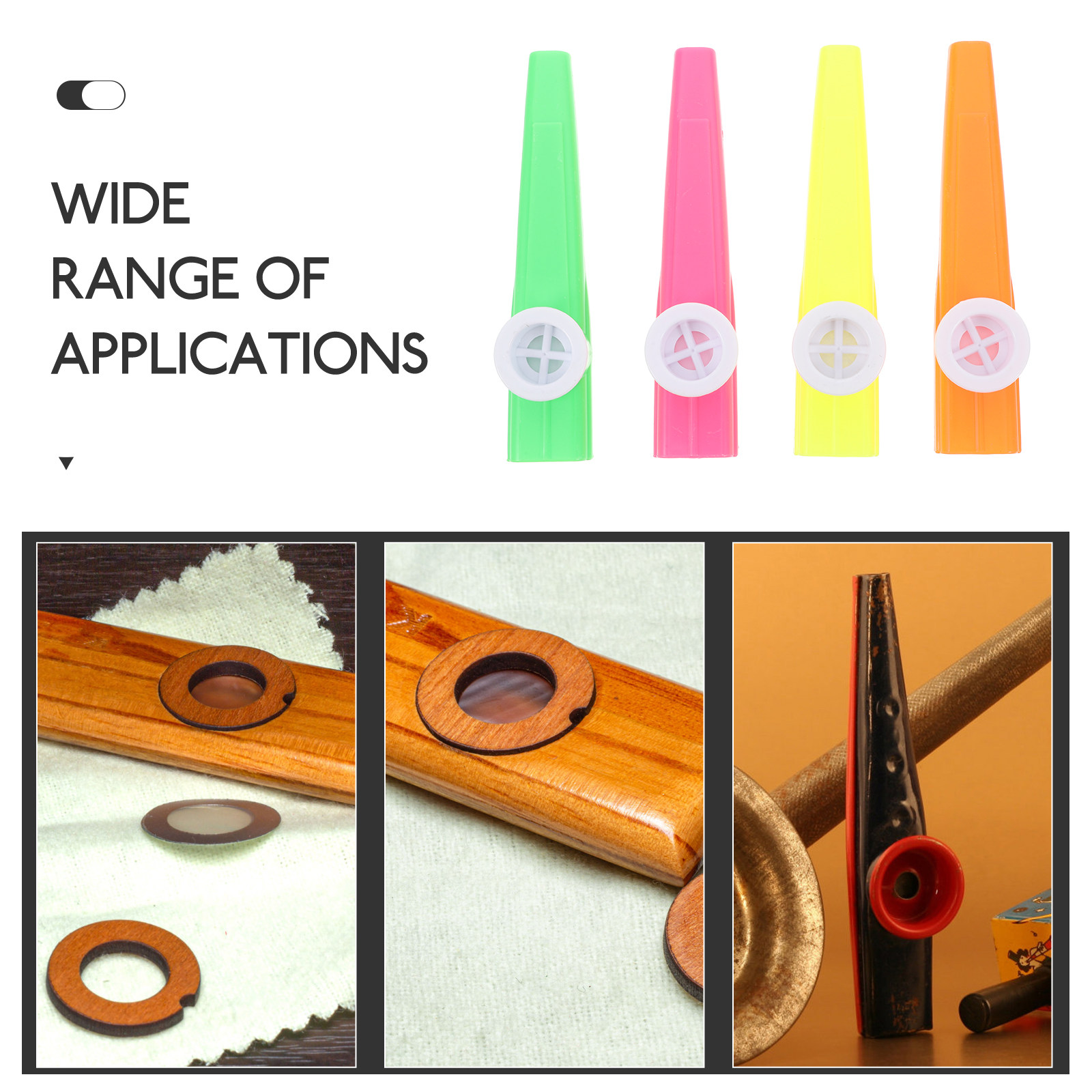 24 Kazoos de Plástico de Color - Musical Instrument Kazoo reseña y precio