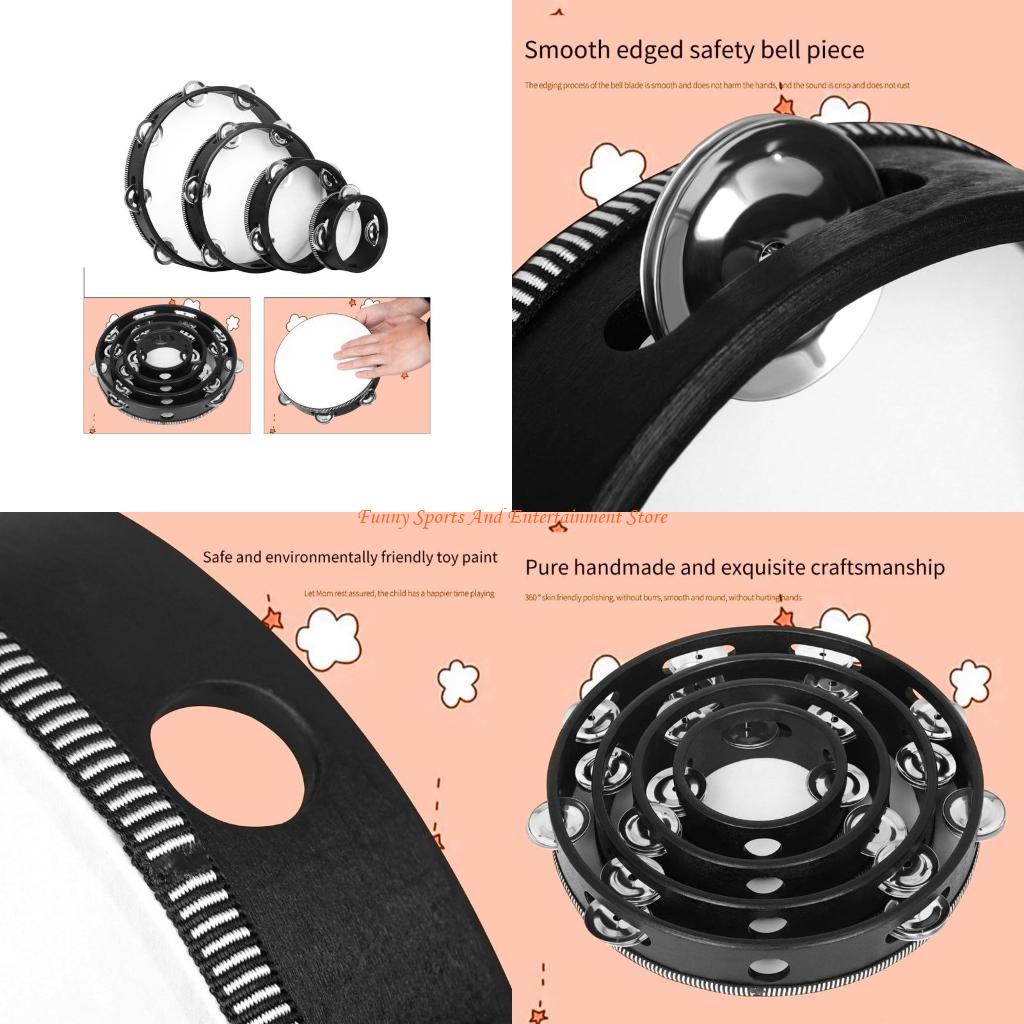 C4DE 4 Uds pandereta doble cam - Musical Instrument Games reseña y precio