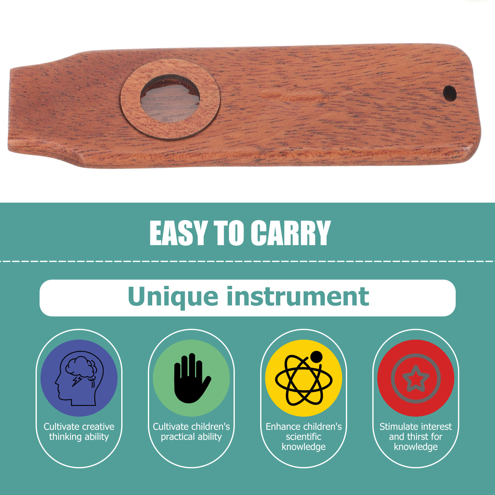 1 Juego de Kazoo de Madera, In - Musical Instrument Kazoo reseña y precio