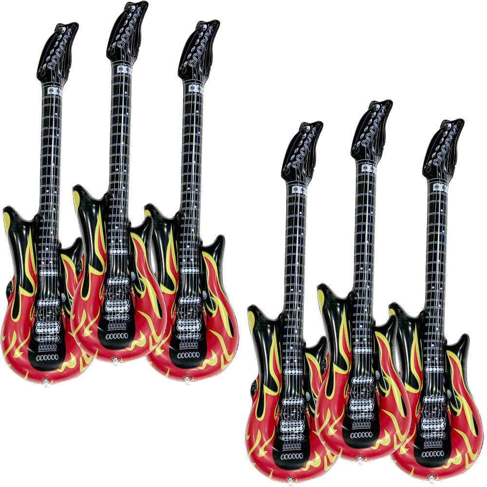 Juego de 6 Guitarras Inflables - Musical Instrument Games reseña y precio