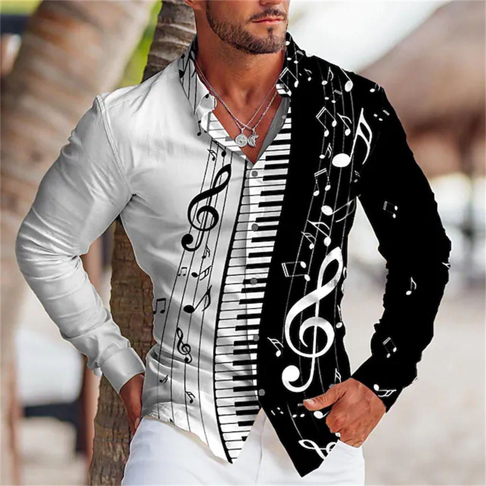 Camisa de manga larga de veran - Musical Instrument Sign reseña y precio