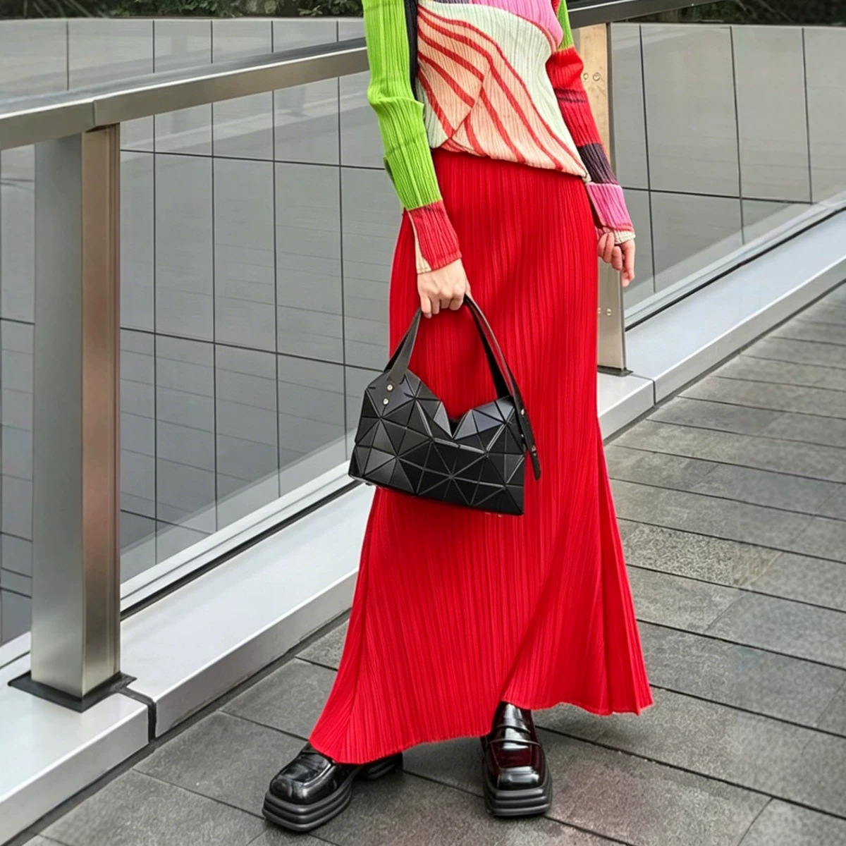 Falda Casual Plisada Miyake pa - Musical Instrument Japanese reseña y precio