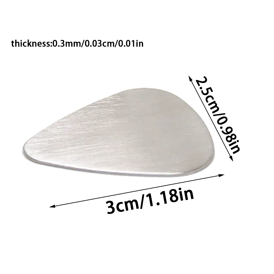 Púas de guitarra de acero inox - Musical Instrument In English reseña y precio