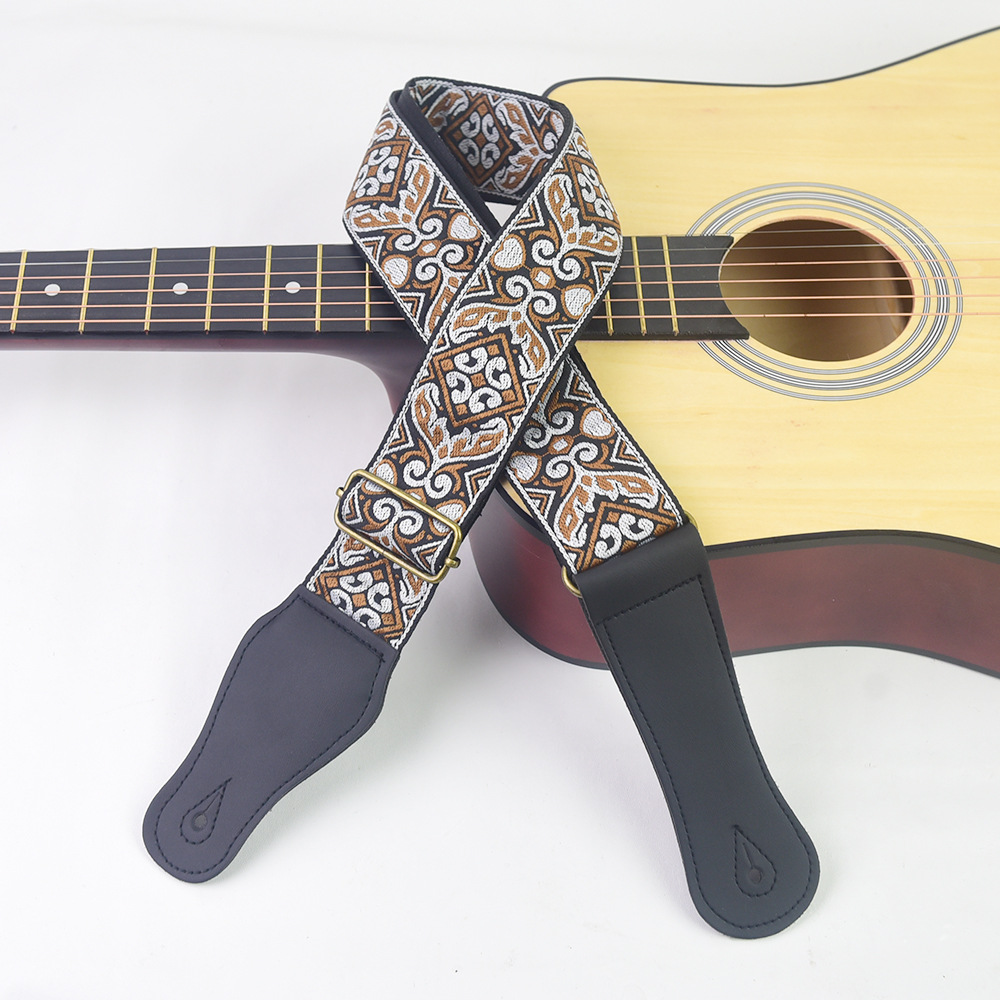 Correa de guitarra con estampa - Musical Instrument In English reseña y precio