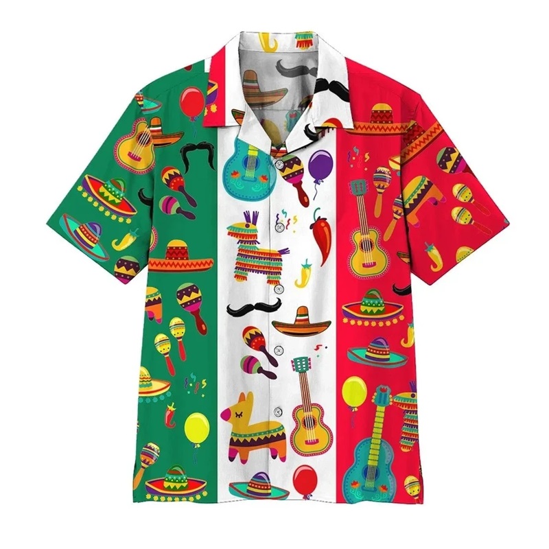 Camisas de playa con estampado - Musical Instrument Hawaii reseña y precio