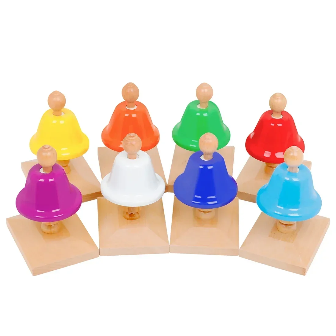 Juego de Campanas de Mano de 8 - Musical Instrument Mallet reseña y precio