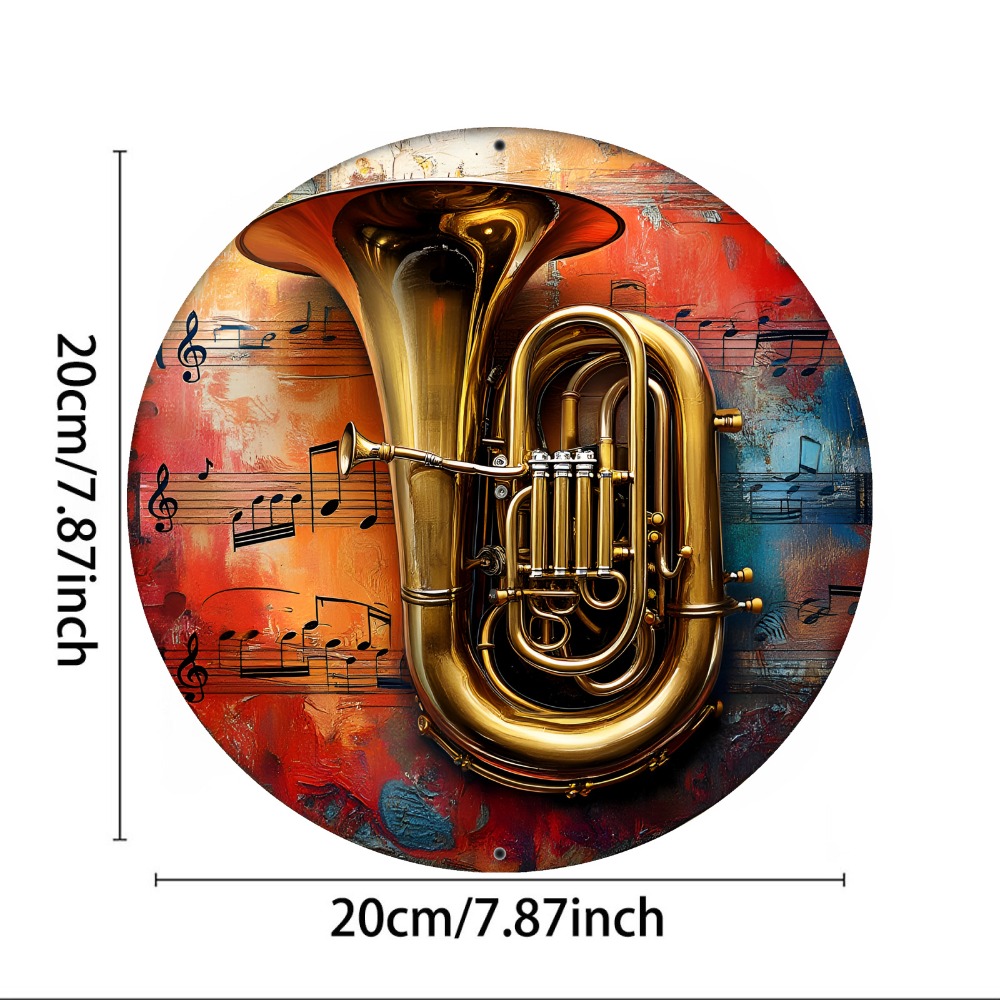 Letrero de Metal - Placa Decor - Musical Instrument Sign reseña y precio