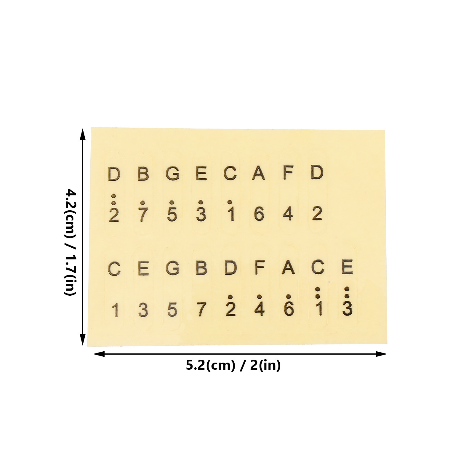 6 pegatinas amarillas para esc - Musical Instrument Sign reseña y precio
